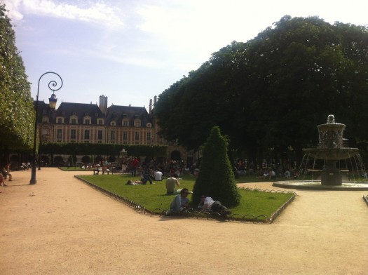 Place des Vosges, built by Henri IV in 1612, became the prototype for European residential squares.
