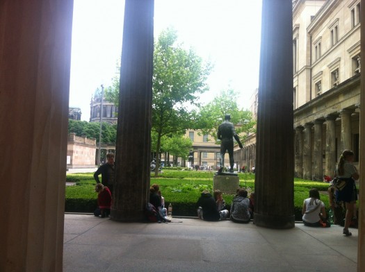Civic space within Museum Island was always inhabited, offering a comfortable sense of enclosure, seating, shade, and interesting sights.