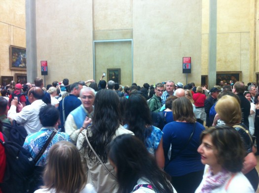 The Mona Lisa experience is something of an homage. An inexplicable desire to see a painting behind layers of bulletproof glass in the most travelled gallery on earth – in much less detail than the 89 MB version online – will remain as mysterious as her smile.
