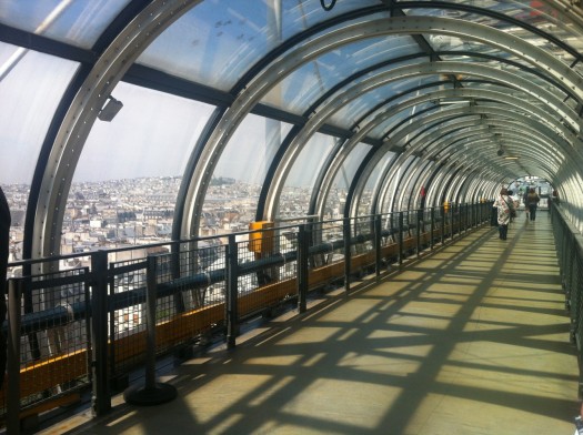 Despite the grand views of Paris from the Pompidou walkways, I couldn’t stop feeling like a hamster in a cage. The beating sun and lack of ventilation further complicated the sensation.