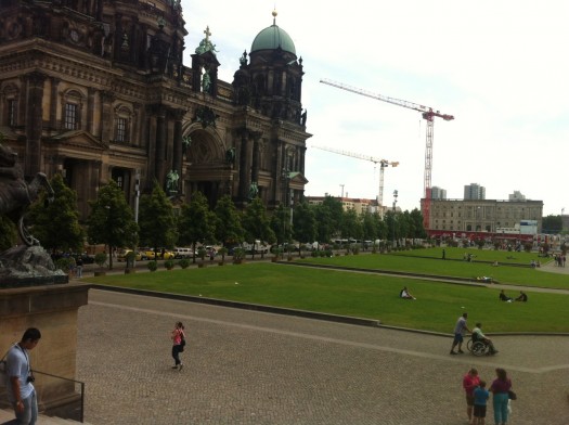 Lustgarten, the great square outside the Altes Museum and Berliner Dom is approachable despite its formality.