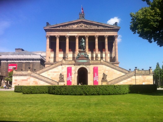 A short walk between the five delightful museums on Museum Island, including this Alte Nationalgalerie, keeps a healthy visitorship engaged.