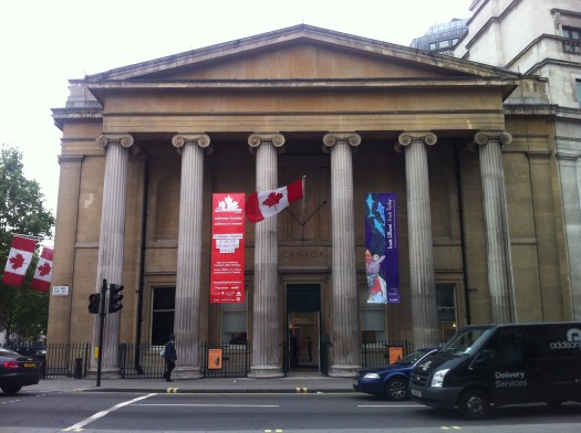 Canada House and South Africa House round out the civic offerings on Trafalgar Square.