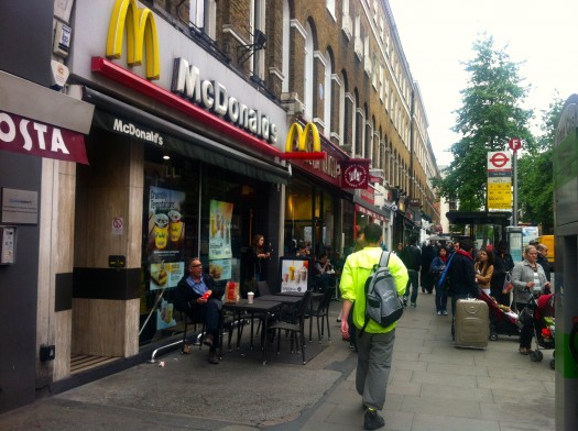 Even multinational retail is agreeable to behaving in an urban manner when the urbanism is this good. A bit of Soho T5.