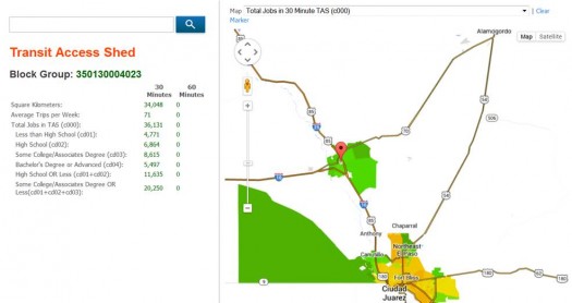 Regional Transit Access Shed