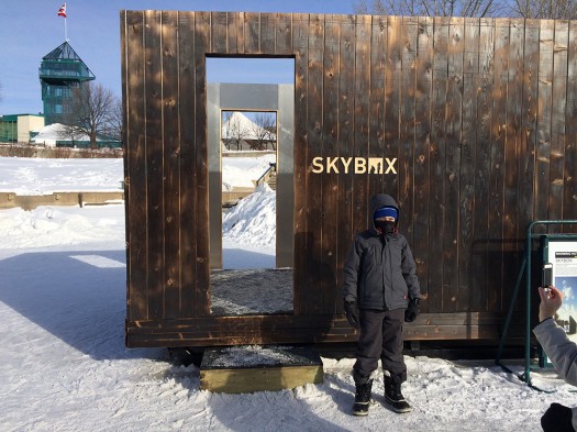 Skybox warming hut designed by University of Manitoba.