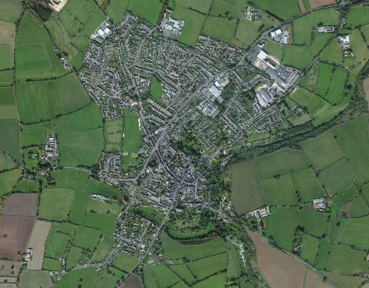 Tetbury Aerial; Image Credit: © 2016 Microsoft