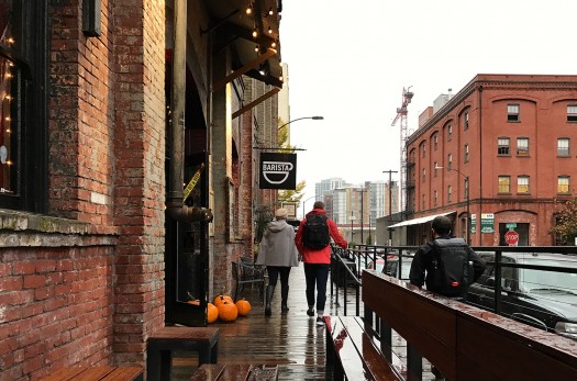 As Steve Mouzon would say, a gift to the street is when the private realm provides something useful, interesting, or restful to the public realm. It’s tough to find a café in Portland that doesn’t provide seating on the sidewalk. Places that are still regulating against such gifts may want to reconsider.