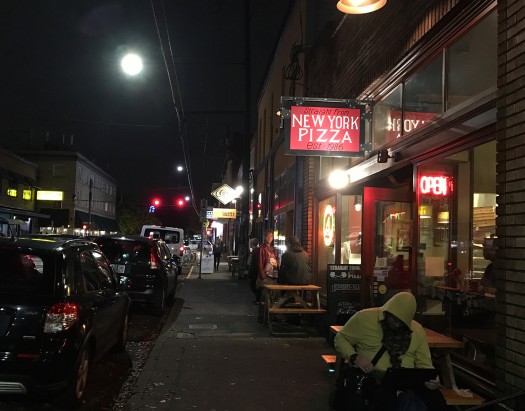 The corridors in Portland without the wealth of street trees still provide a more comfortable pedestrian realm.
