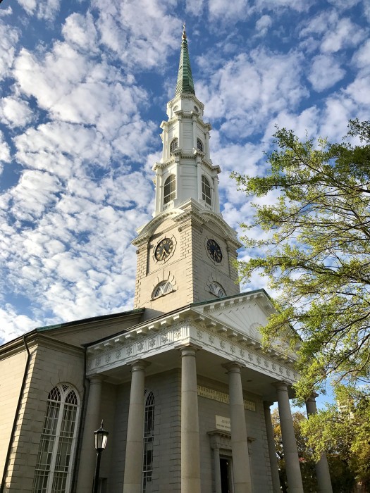 Independent Presbyterian Church, northwest of Chippewa Square