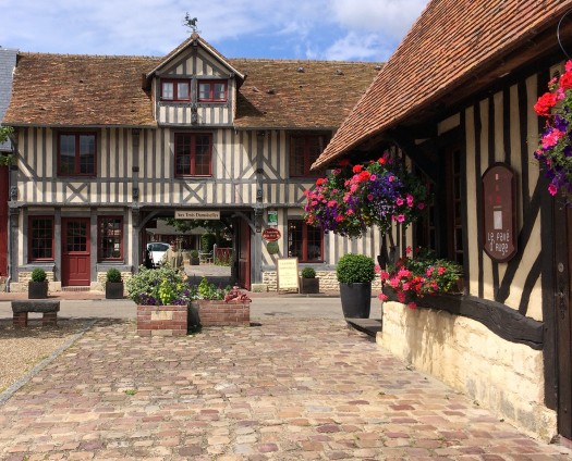 Market hall was destroyed, but reconstructed (to the right) from farmhouses that were lost to the highway.
