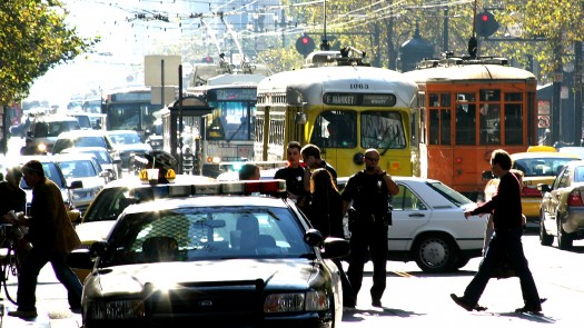 Cities can be stressful (photo courtesy of Thomas Hawk, Creative Commons. Click for original.)