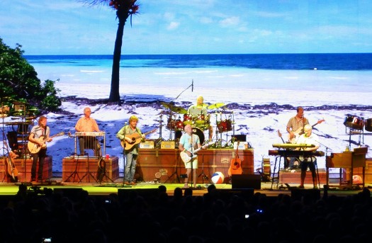 Jimmy Buffett and band in 2014. Courtesy of Steven Miller, creative commons. Click here for original.